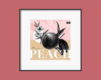 Juicy Fruit Series - 001 Peach - Original Art Print