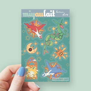 Vinyl Sticker Sheet • Hoenn Skies • 4x6 Inch • Matte Finish • Waterproof
