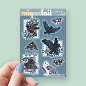 Vinyl Sticker Sheet • Evening Airmail • 4x6 Inch • Matte Finish • Waterproof