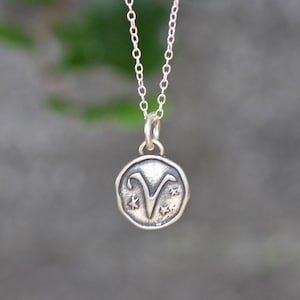 Aries Pendant Necklace, Zodiac Sign Jewelry, Zodiac Symbol necklace, Birthday gift, Christmas gifts