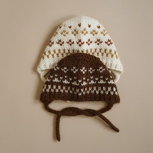 THE FAIRISLE BONNET for 34 cm Dolls