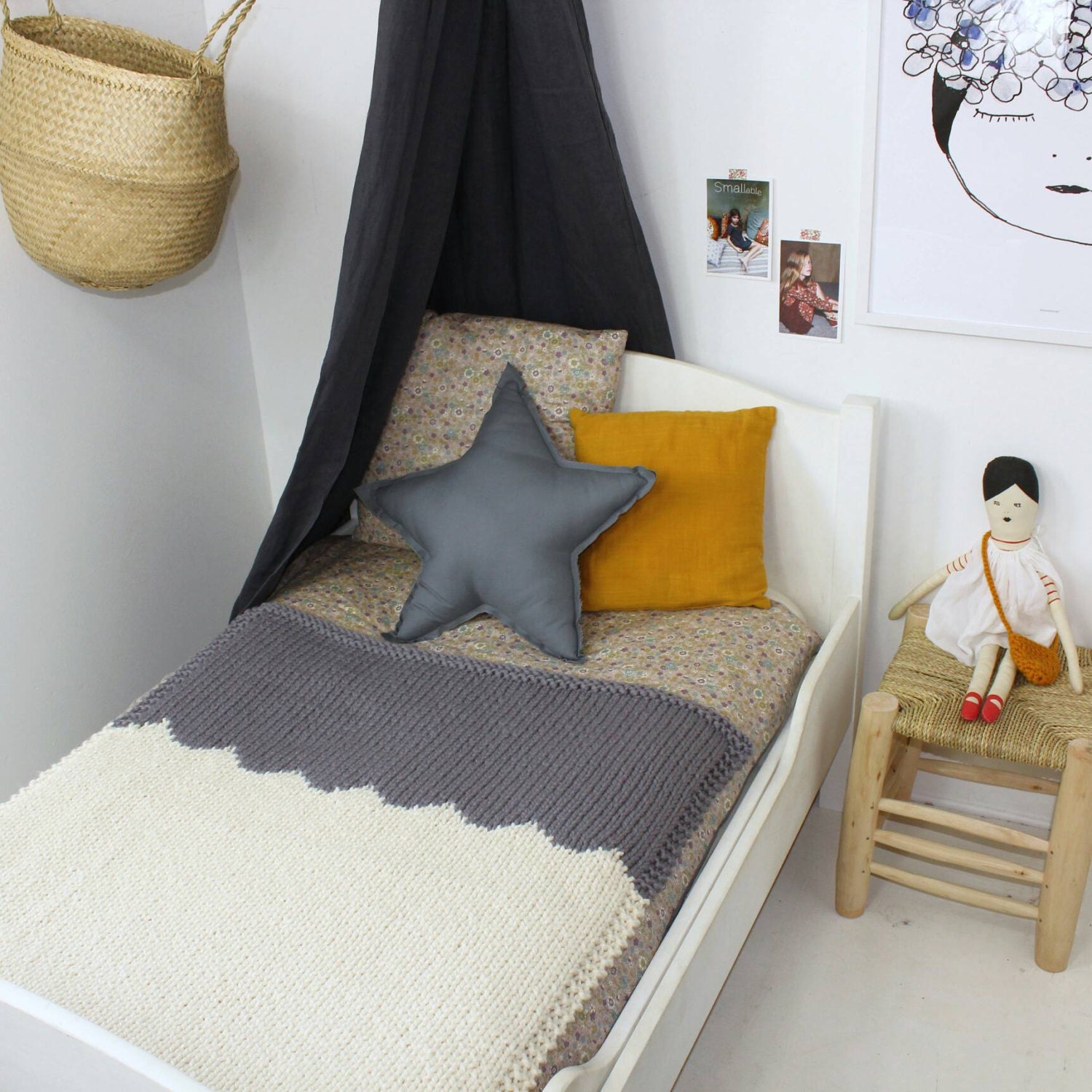 Baby Blanket Scallop Neutrals for Crib Cot Baby Blanket Etsy