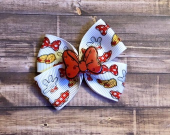 Minnie Mouse Infant or Dog Bow-Minnie Mouse Hair Bow-Disney Baby Bow-Minnie Mouse Dog Bow-Disney Dog Bow-Small Disney Bow-Disney World Bow