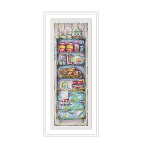 Oude buffet keuken patroon kruissteek pdf-bestand digitaal formaat Instant download borduurwerk voor keuken vintage handgemaakte Country