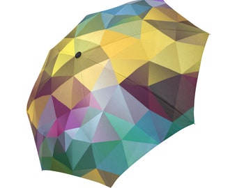 Parapluie jaune Parapluie violet Parapluie floral conçu Parapluie géométrique Parapluie arc-en-ciel Parapluie photo Parapluie abstrait automatique