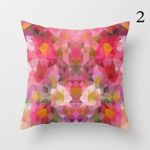 Pillow Cushion Covers Pillow Cover Pillow Case Designer Throw Decorative Geometric Pillow Art Cover Pillow Accent Pillow Pink Flower 16x16 image 3