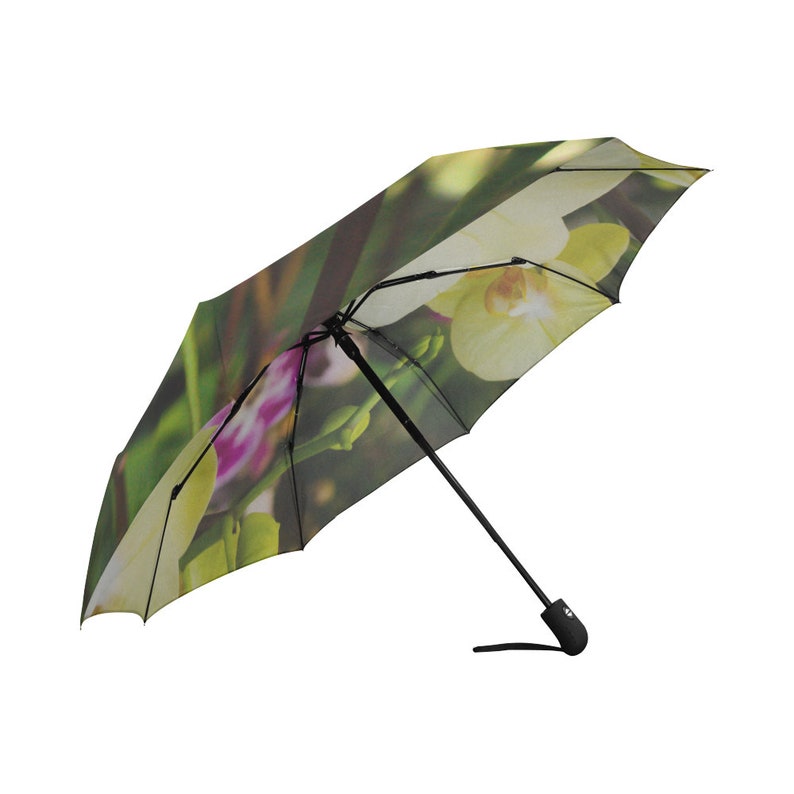 Flower Umbrella Orchid Umbrella Yellow Umbrella Designed Etsy