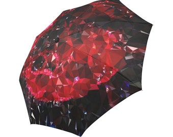 Red Umbrella Floral Umbrella Designed Umbrella Geometric Umbrella Rainbow Umbrella Photo Umbrella Automatic Foldable Umbrella