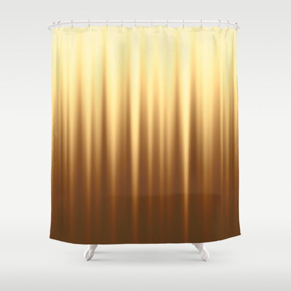 Brown Shower Curtain Striped curtains Solid Yellow Curtain Abstract Curtain Wave Curtain Brown Curtain Nature colors 60x72 inch 71x74 inch