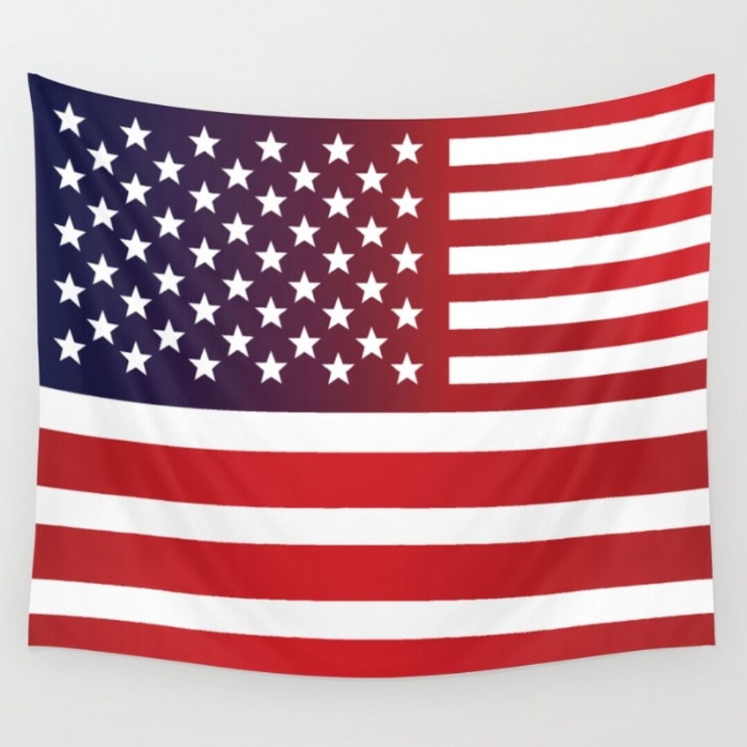 American Flag Tapestry USA Flag Tapestry Military Tapestry Flag Art