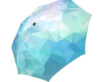 Blue Umbrella Teal Umbrella Floral Designed Umbrella Geometric Umbrella Rainbow Umbrella Photo Umbrella Automatic Abstract Umbrella