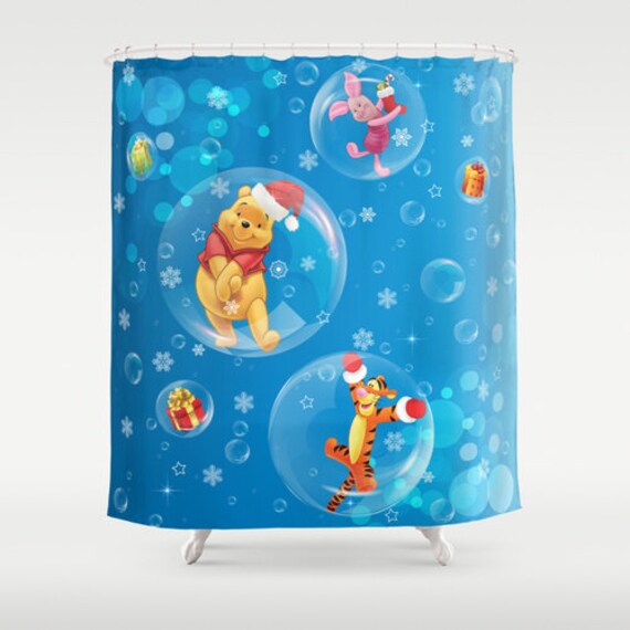 Rideau de douche douche Rideau Winnie l\'ourson bleu Art Rideau Home ... Rideau de douche douche Rideau Winnie l\'ourson bleu Art Rideau Home ...