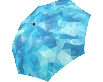 Blue Umbrella Teal Umbrella Floral Designed Umbrella Geometric Umbrella Rainbow Umbrella Photo Umbrella Automatic Abstract Umbrella