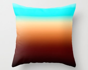 Solid Brown Throw Pillows Modern Minimalist Sunset Decor Pillow cover Cushion covers Pillow case Accent pillow Couch pillow Decore pillow