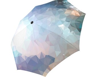 Blue Umbrella Green Umbrella Floral Designed Umbrella Geometric Umbrella Rainbow Umbrella Photo Umbrella Automatic Foldable Umbrella