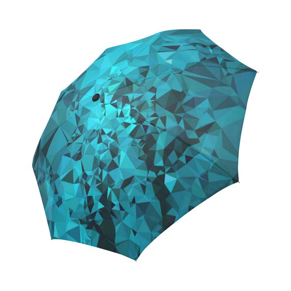 Turquoise Umbrella Teal Umbrella Blue Umbrella Floral Designed Etsy