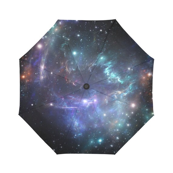 Outer Space Nebula Automatic Tri-Fold Umbrella Parasol Sun Umbrella Sunshade Outer Space Nebula Automatic Tri-Fold Umbrella Parasol Sun Umbrella Sunshade