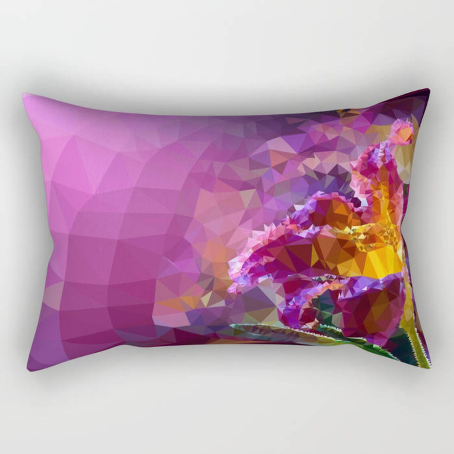 Purple Throw Pillow Yellow Decor Pillow Geometric Throw Pillow Etsy