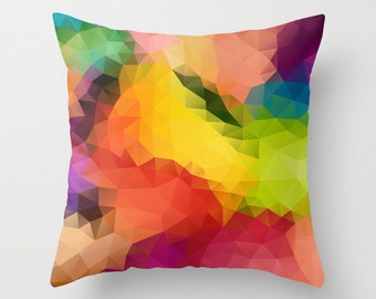 Tulip Throw Pillow Geometric Throw pillow Rainbow Throw Pillow Cushion cover Pillow cover Throw pillow Cushion covers Pillow case