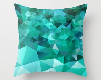 Green Pillow cover Throw pillow Cushion covers Pillow case Accent Couch pillow Decorative pillows Pattern Abstract Pattern 16x16 18x18 20x20
