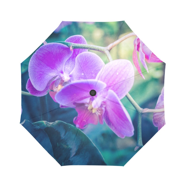 Flower Umbrella Orchid Umbrella Yellow Umbrella Designed Etsy