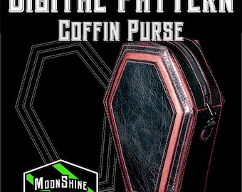 Coffin Zipper Top Bag PDF Pattern