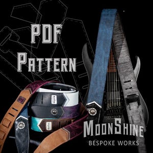 Chevron Guitar Strap PDF Pattern