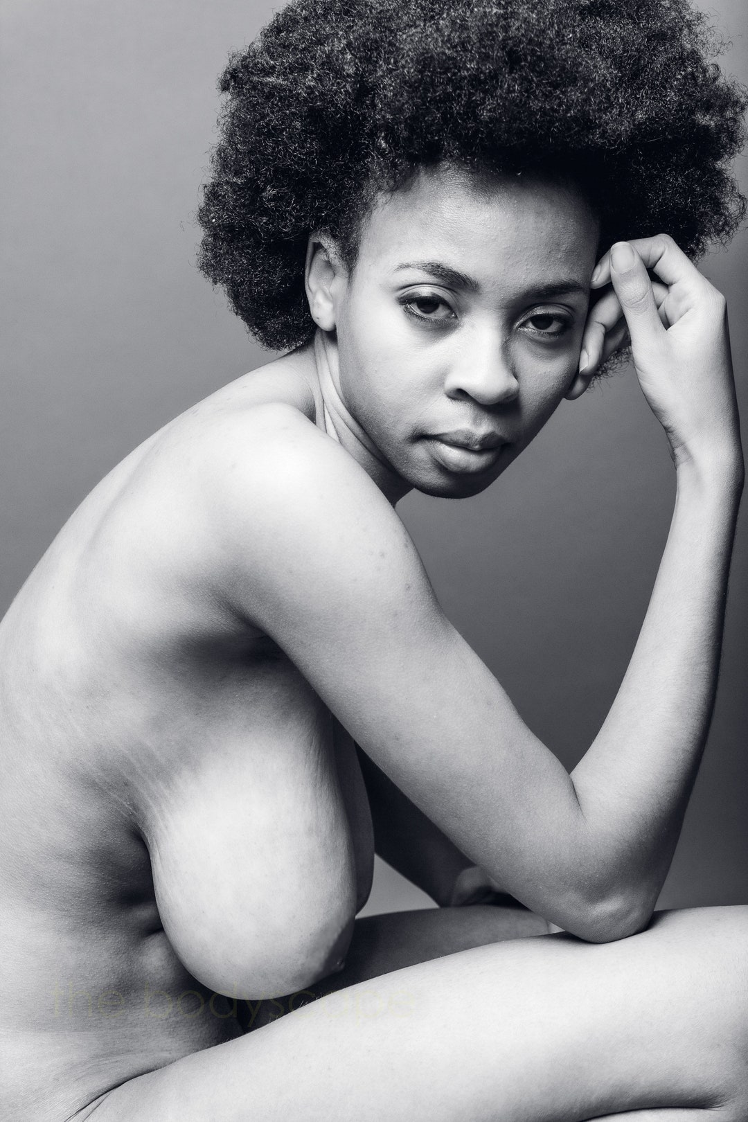 Julie with the cake nude