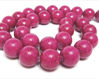 10 mm beads jade ruby chain strand