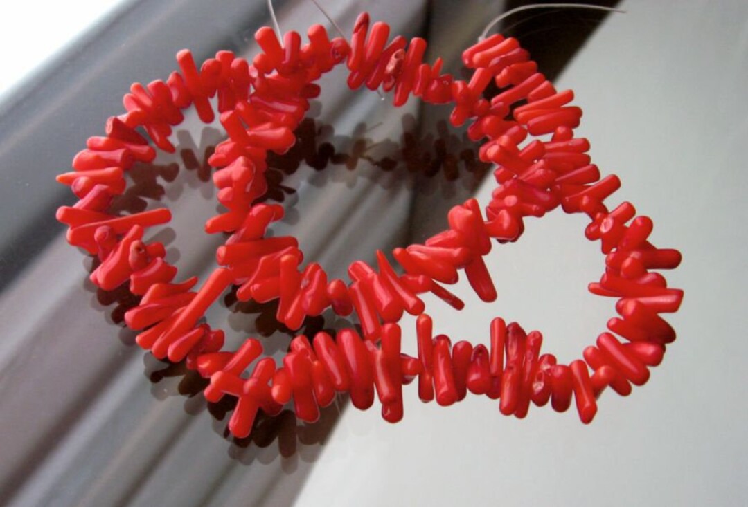 Coral Branches 186 Mm, Chain Strand Chain Red, Make Jewelry Etsy