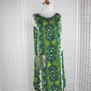 1960s Hawaiian Cotton Beach Cover Up/Dress by Liberty House  .......Charming Pocket..... size   Small
