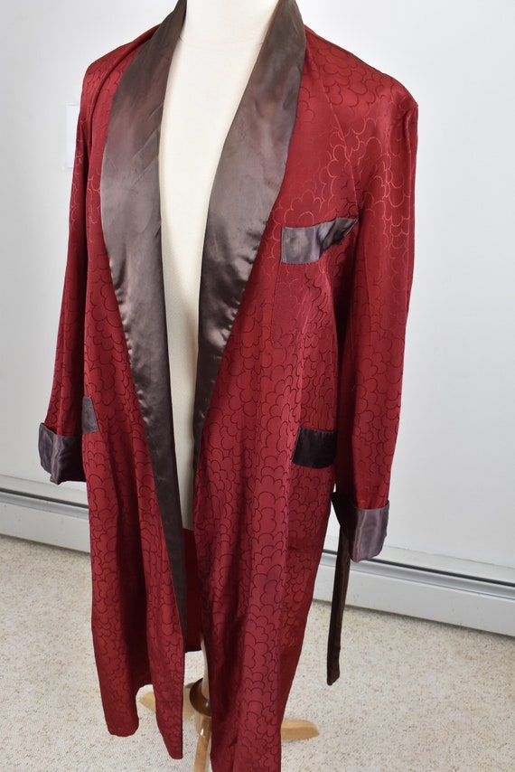 1940/50s Pilgrim Men's Rayon Dressing Gown / Robe… - image 7