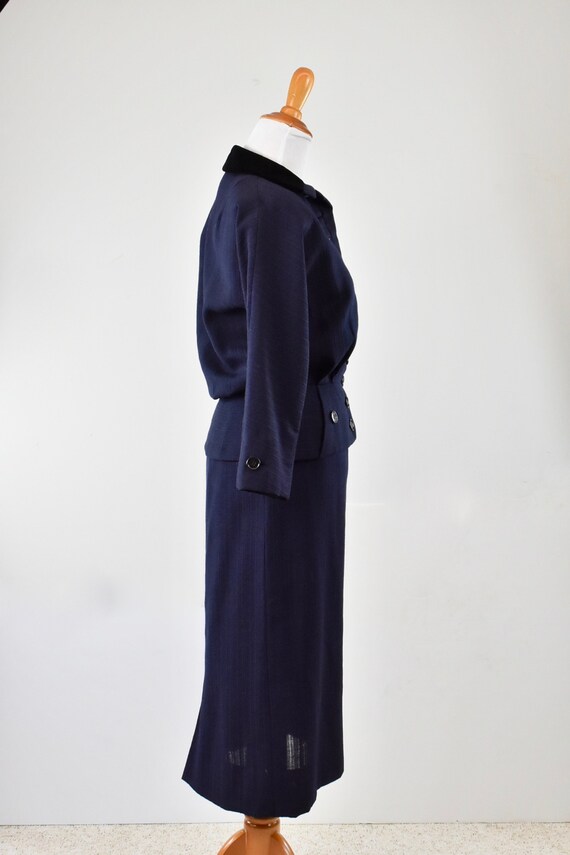 1950s BEN REIG Navy Blue  Suit ...  Mint  Conditi… - image 4