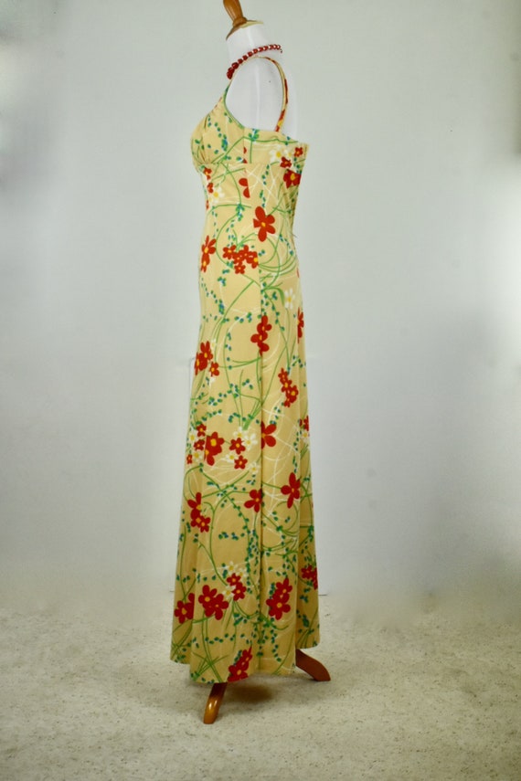 1970s JACK HARTLEY Polyester Maxi Dress.......siz… - image 4