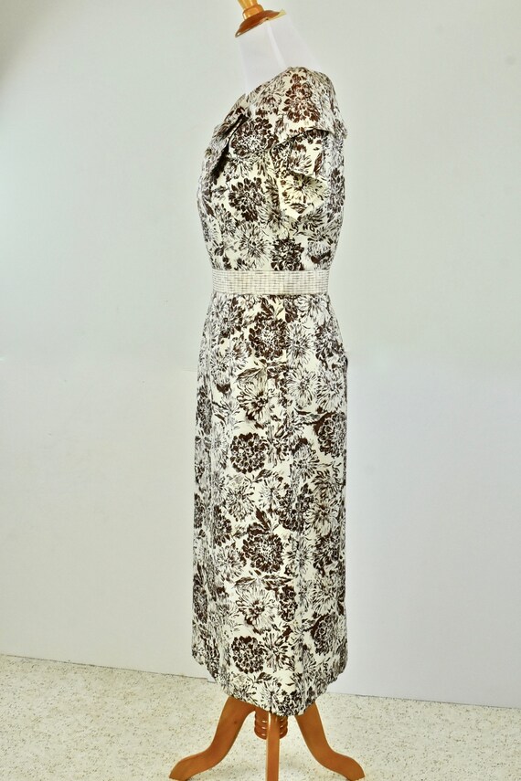 1950s Shantung Silk  Wiggle Dress.......STUNNING … - image 5