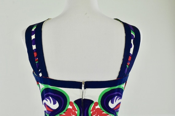 1960s Shannon Rodgers PSYCHEDELIC Long  Dress ...… - image 7