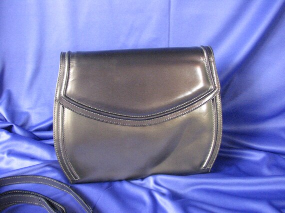 1990s Metallic Taupe Leather Handbag by Ferragamo