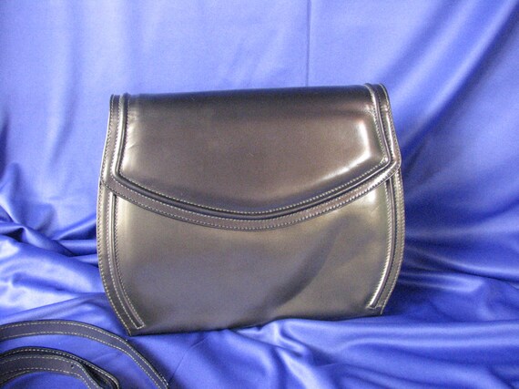 1990s Metallic Taupe Leather Handbag by Ferragamo… - image 1