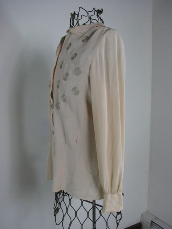 1950s  Silk Blouse...Elegant and Sophisticated  .… - image 2