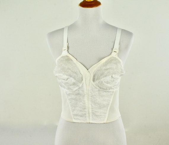 1960s WHITE Long Line Brassiere by Lady Suzanne ... Unworn / - Etsy