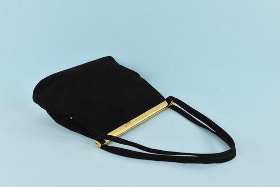 1950s  KORET Black Suede  Handbag........ - image 1