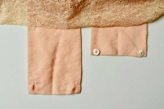 1920s Peach  Silk Step In Chemise... with HAND MA… - image 10