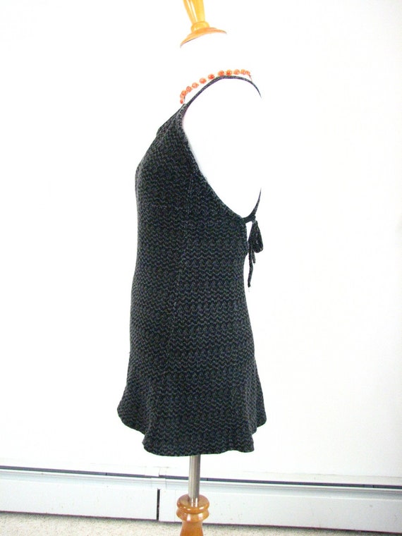 1930s Grey &  Black Knit Swimsuit...,.......... S… - image 4