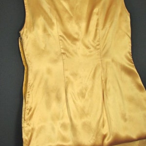 1960s Gold Satin Chinese Gown cheongsam With - Etsy