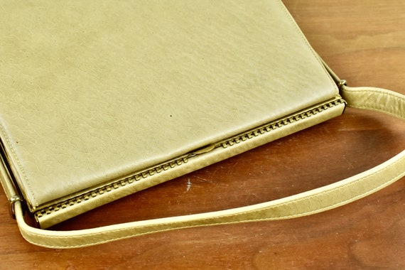 1960s ANDREW GELLER   Gold Leather  Handbag .....… - image 2