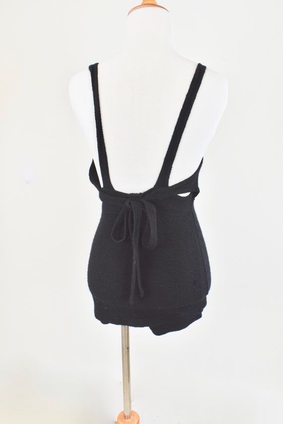 1920/30s Black  Wool Swimsuit by Flayton .....siz… - image 1