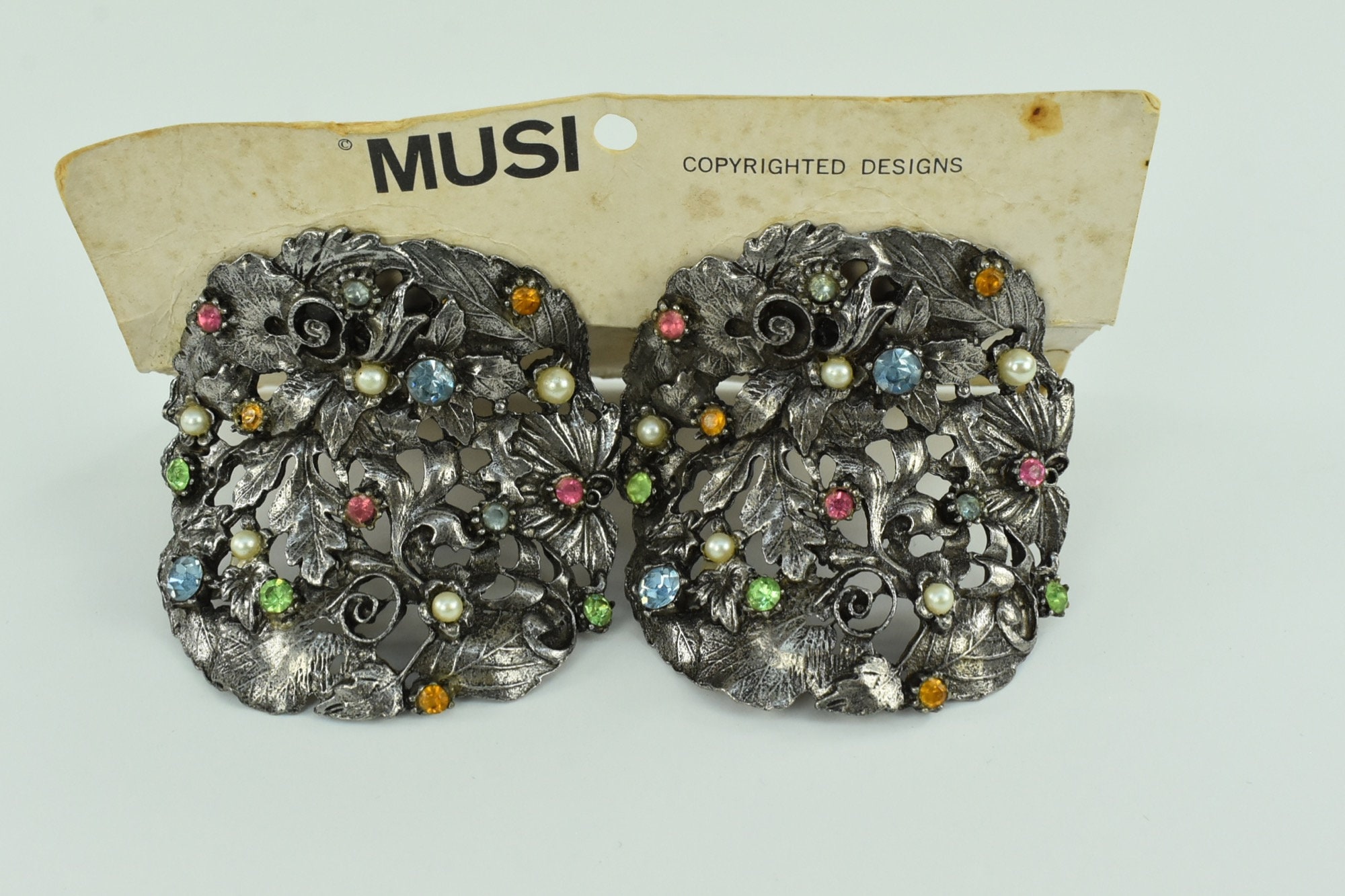 MUSI rhinestone shoe clips from the 60s – Find Vintage Beauty
