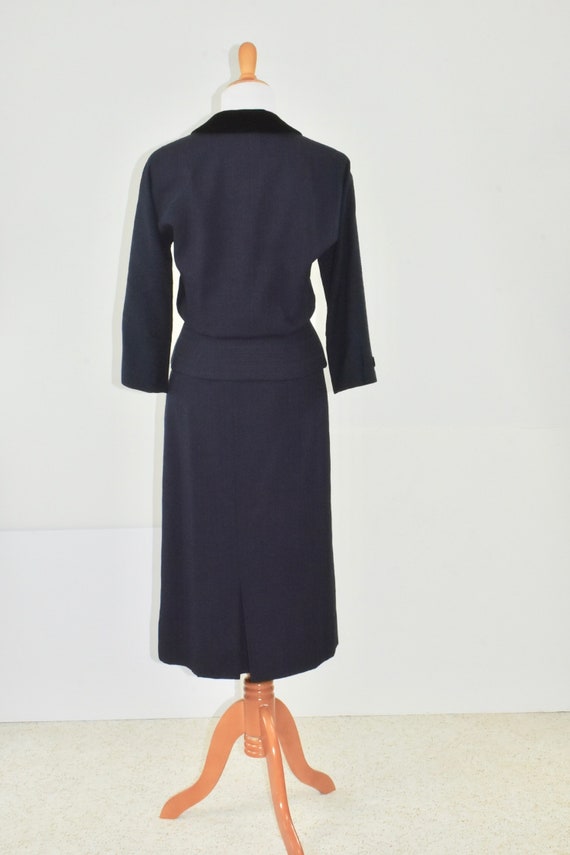 1950s BEN REIG Navy Blue  Suit ...  Mint  Conditi… - image 5