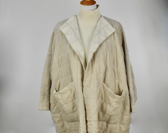 Buy ESKANDAR Beige CASHMERE Sweater Jacket New With