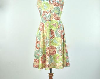 Abito in maglia di poliestere Emilio Borghese anni '70... OTTIMO per il giorno, i viaggi, il divertimento estivo! ....... taglia media